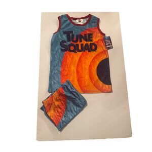 Space Jam A New Legacy Kids Tune Squad Jersey Shorts Set NWT Basketball Outfit